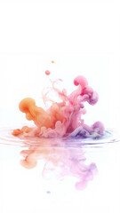 Delicate mix of colors creates subtle bloom effec