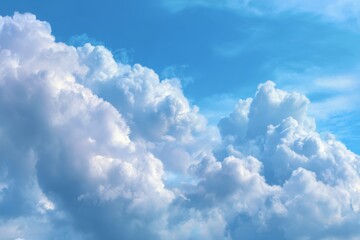 Blue Sky with White Clouds