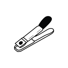 Pet Nail Clipper Illustration Simple Line Art Design
