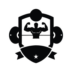 Gym logo vector illustration icon