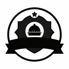 Restaurant menu icon vector with vintage food and kitchen design elements