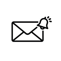 New message notification icon email alert bell