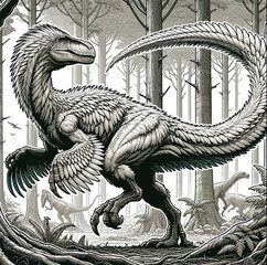 Dinosaurs Vector image Scalable, Printable, editable Collection