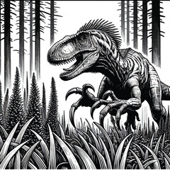 Dinosaurs Vector image Scalable, Printable, editable Collection