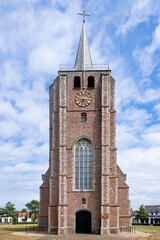 Fototapeta premium Jacobuskerk (St. James church) in Renesse, Zeeland, Netherlands