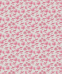 Tropical exotic flowers seamless pattern. Naive hand drawn flowers and leaves. Jungle bananas, hand painted palms, leopard spots. Vector summer vacation textile design, wallpaper, background, print.