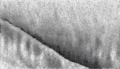  halftone landscape texture with dramatic cloud sky and forest silhouette in vintage black dots pattern for retro poster, zine print, or web background