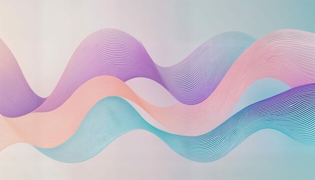 Gradient Mesh Abstract Vector with Soft Fluid Wave Movement