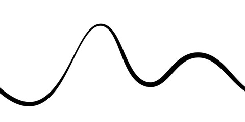 Minimal abstract background with thin black wave lines flowing smoothly across a white backdrop, elegant curves, high contrast, clean and modern design, vector style, no texture, no gradient.