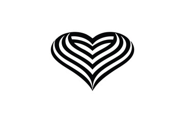 abstract-heart-design--elegant-lines--white-backgr.eps