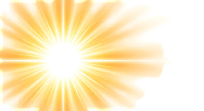 Bright radiant sunburst explosion effect with golden rays ideal for backgrounds website design or graphic design projects