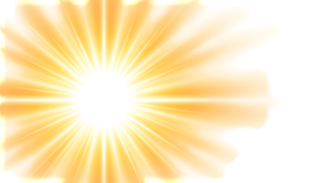 Bright radiant sunburst explosion effect with golden rays ideal for backgrounds website design or graphic design projects