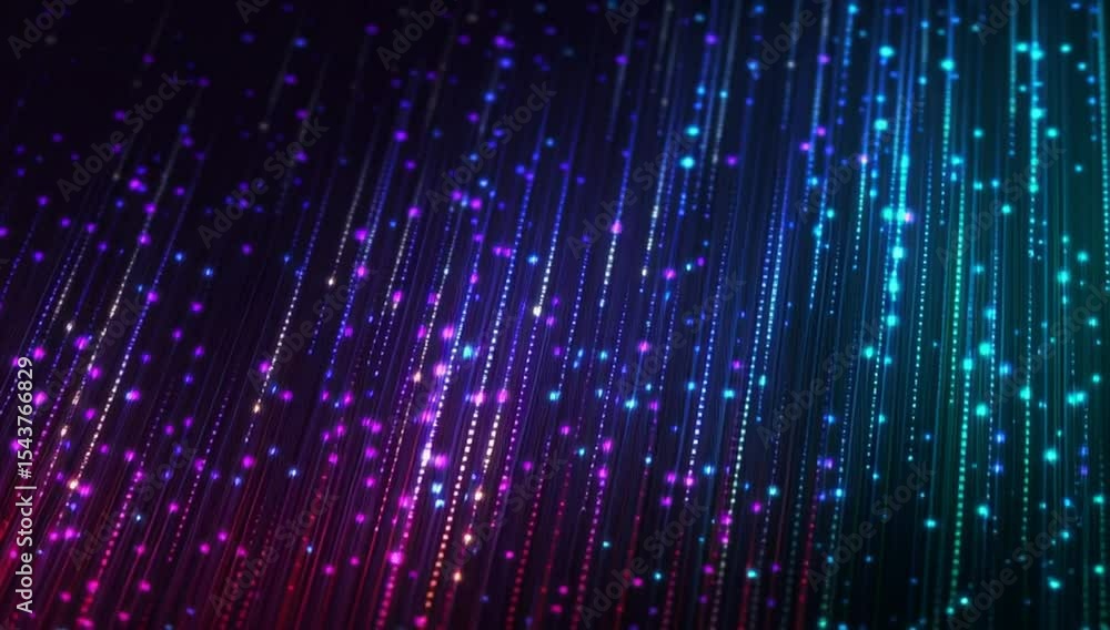 Poster abstract digital background with glowing data and code lines, creating an energetic atmosphere for t