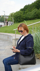 Close-up of a young woman with a phone22