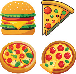 set of 3D Render, Low Poly style of a bowl of creamy pasta, on isolated white background, 
