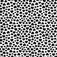 Heart love valentines day doodle sketch pattern background