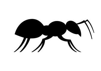Side-Profile Ant Silhouette for Minimalist Decor and Insect Art