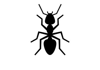 Industrious Ant Silhouette for Nature Decor and Teamwork Crafts