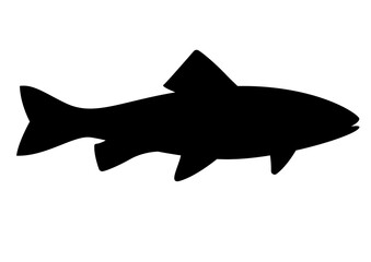Sleek Black Shark Silhouette Graphic for Ocean Adventure Decor and DIY Crafts