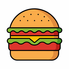 hamburger vector illustration