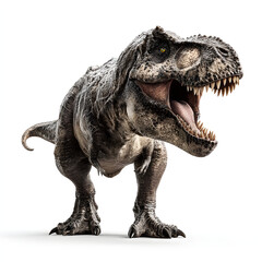 Isolated Tyrannosaurus Rex Icon - 3D Rendering on White Background