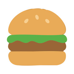 Burger Flat Icon