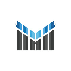 Geometric Corporate Logo Design: An abstract representation of a corporate logo, constructed from geometric shapes with a modern aesthetic, conveying a sense of innovation and professional identity.