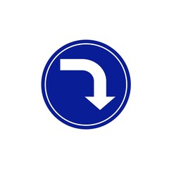 blue arrow icon