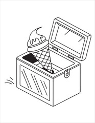 Cute Ice Cream Coloring Pages for Kids – Fun Summer Dessert Line Art, Kawaii Popsicle and Sundae Illustrations