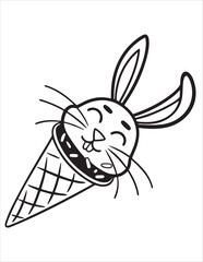 Cute Ice Cream Coloring Pages for Kids – Fun Summer Dessert Line Art, Kawaii Popsicle and Sundae Illustrations