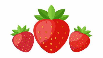 strawberry isolated on white background
