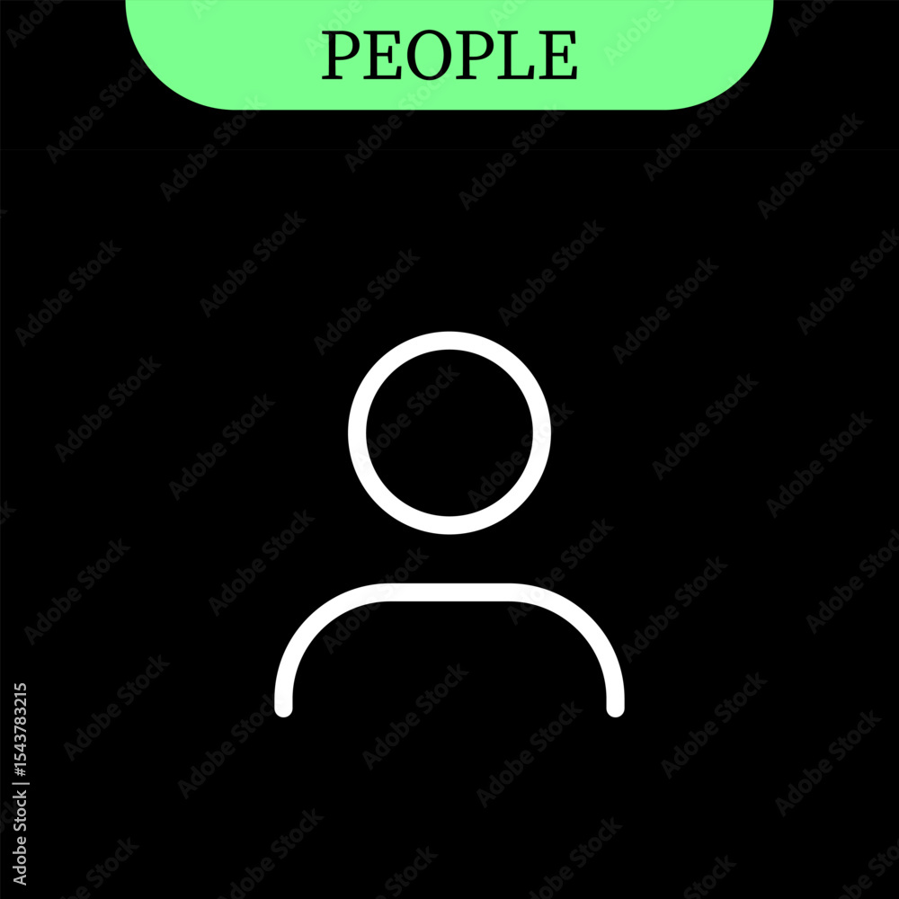 Poster group of people and user icons , add new user line icon | for user, group, team, community and group
