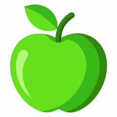 green apple illustration	