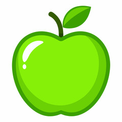 green apple illustration	