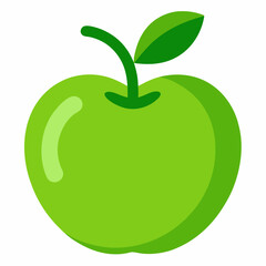 green apple illustration	