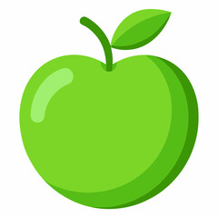 green apple illustration	