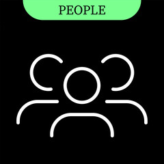 group of people and user icons , add new user line icon | for user, group, team, community and group management interfaces | editable stroke