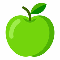green apple illustration	