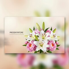 Charming Bouquet with Lily and Peony Elegant Floral Design