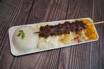 La minuta Espetinho Churrasco de Carne - Petiscos