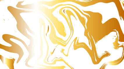  Abstract fluid marble texture with swirling patterns with golden yellow and white. Glossy, reflective finish that mimics a molten, liquid metal effect. Gradients and wavy distortions create a dynamic