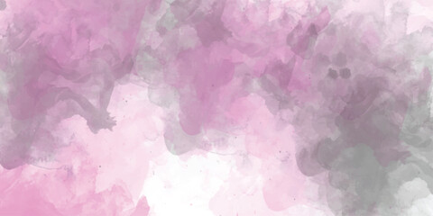 Pink background. pink watercolor background abstract texture with color splash design. Pink watercolor pastel painted background Vector 