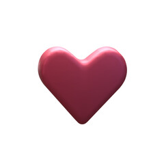 heart like ui essentials 3d icon illustration