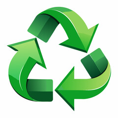 Obraz premium green recycling symbol