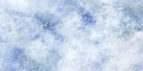 Blue yellow sky gradient watercolor background with cloud texture colorful watercolor background of abstract sunset sky with paint blotches and soft blurred texture in blue green yellow beige	