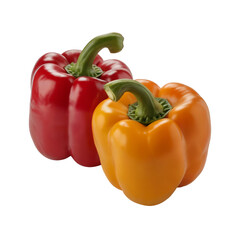 Vibrant Red and Orange Bell Peppers Fresh Produce Healthy Food Ingredients Cooking Recipes