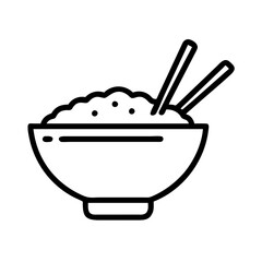 vector illustration of a bowl with a spoon