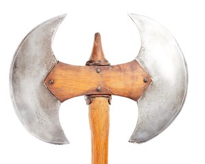 Double-headed battle axe