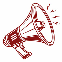 vector illustration of megaphone