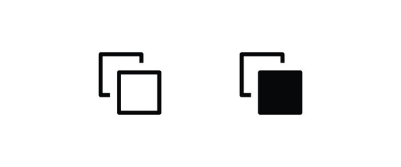 Layers icon. Vector layers line and flat icons set, editable stroke isolated on white, linear vector outline illustration, symbol logo design style